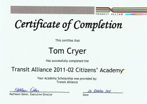 Certificate of Completion