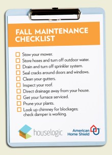 Fall Maintenance Checklist